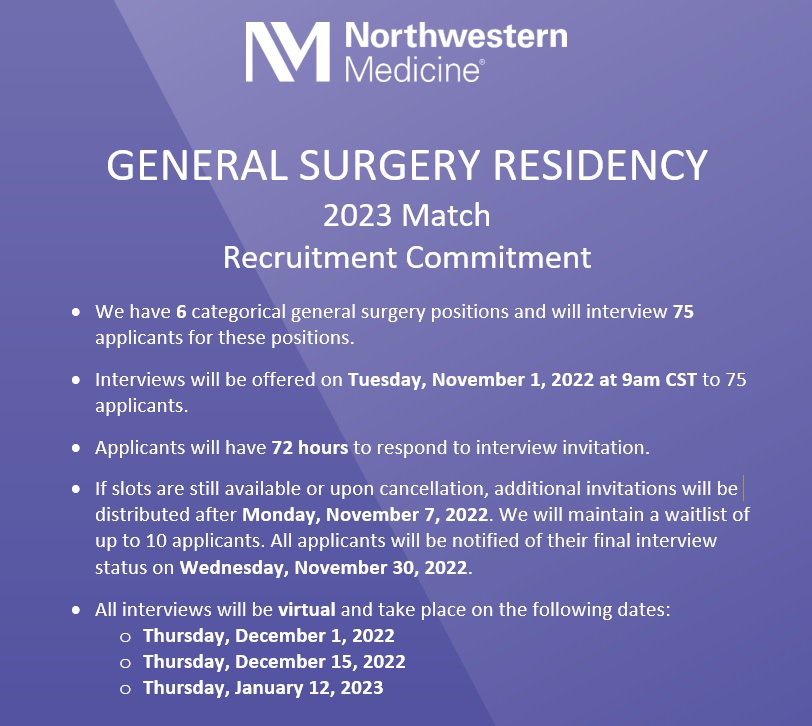 General Surgery Residency Program Department of Surgery Feinberg